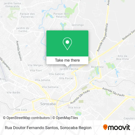 Rua Doutor Fernando Santos map