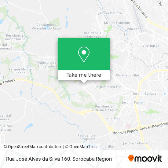 Mapa Rua José Alves da Silva 160