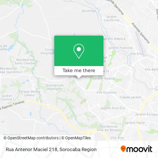Rua Antenor Maciel 218 map