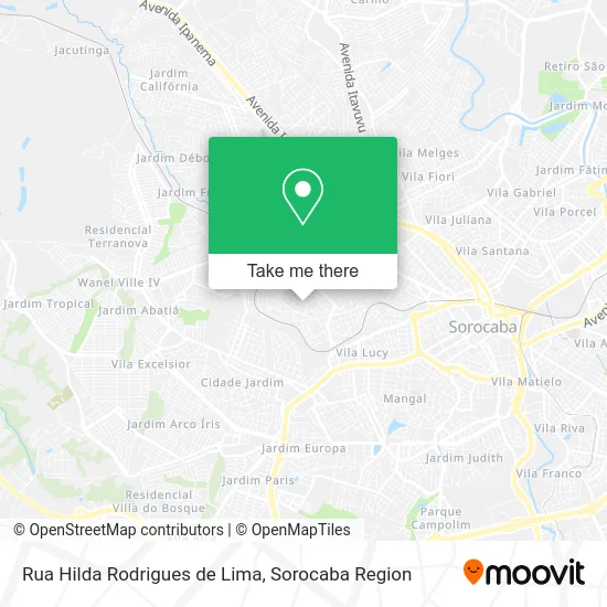 Rua Hilda Rodrigues de Lima map