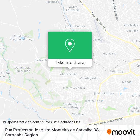 Rua Professor Joaquim Monteiro de Carvalho 38 map