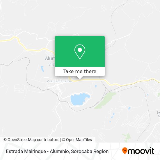 Estrada Mairinque - Alumínio map