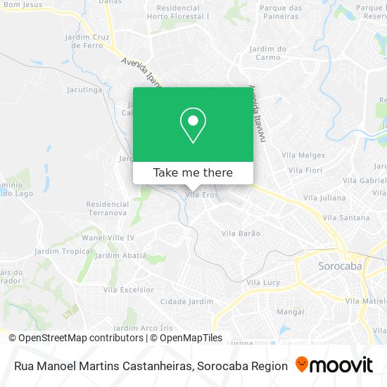 Rua Manoel Martins Castanheiras map