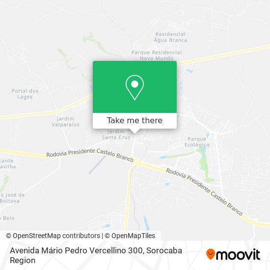 Mapa Avenida Mário Pedro Vercellino 300