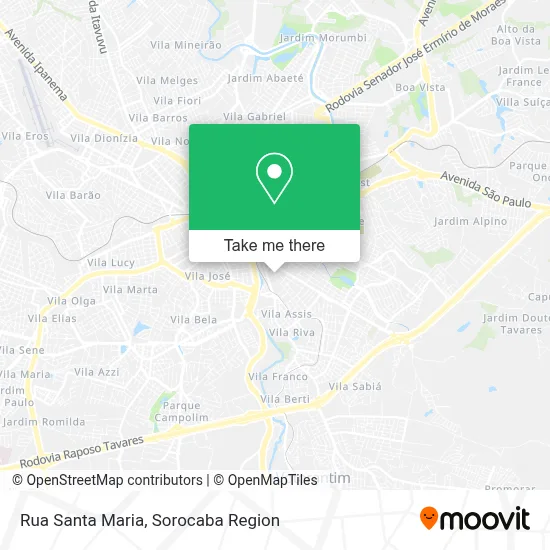 Rua Santa Maria map