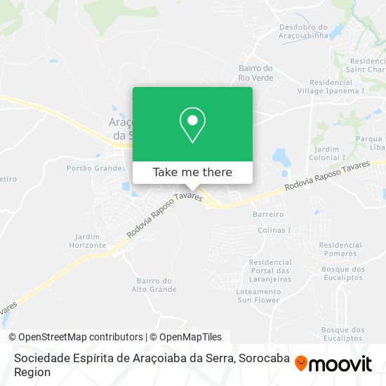 Sociedade Espírita de Araçoiaba da Serra map