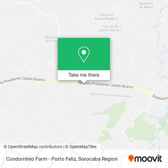 Condomínio Farm - Porto Feliz map