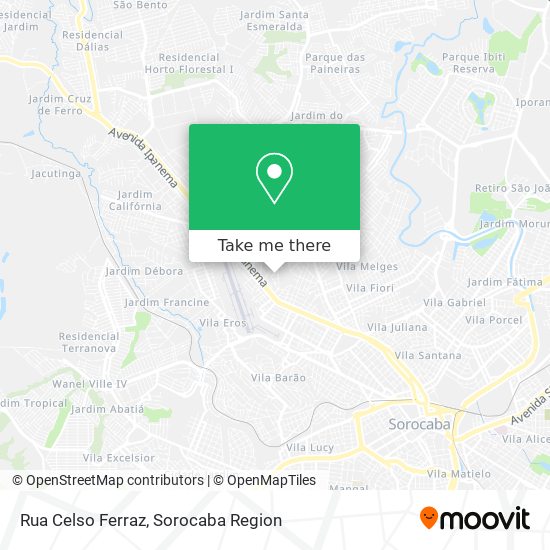 Mapa Rua Celso Ferraz