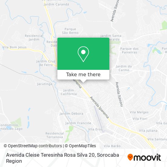 Avenida Cleise Teresinha Rosa Silva 20 map