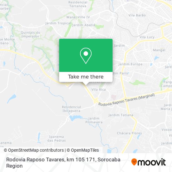 Rodovia Raposo Tavares, km 105 171 map