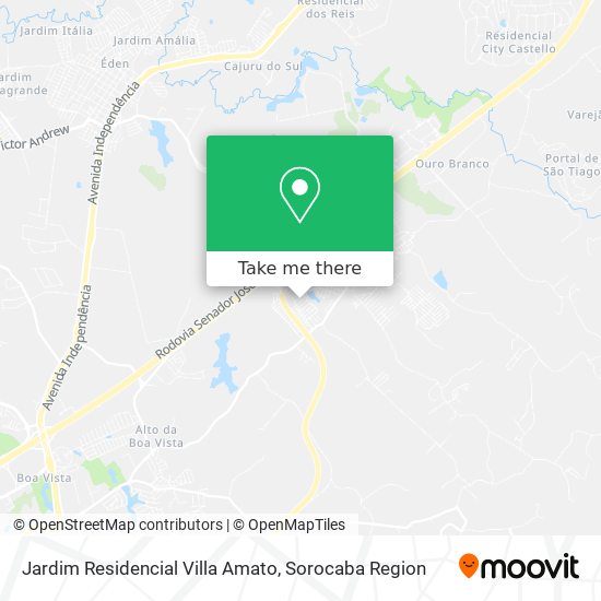 Jardim Residencial Villa Amato map