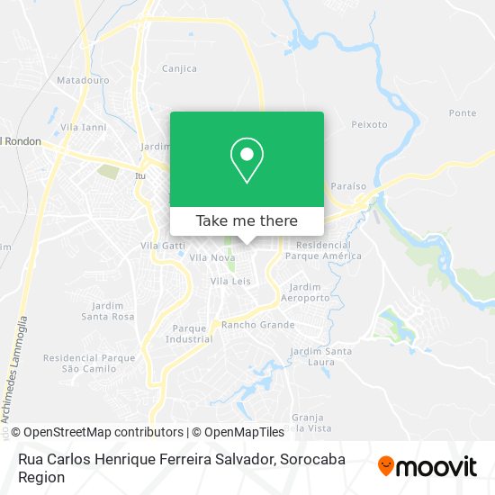 Rua Carlos Henrique Ferreira Salvador map