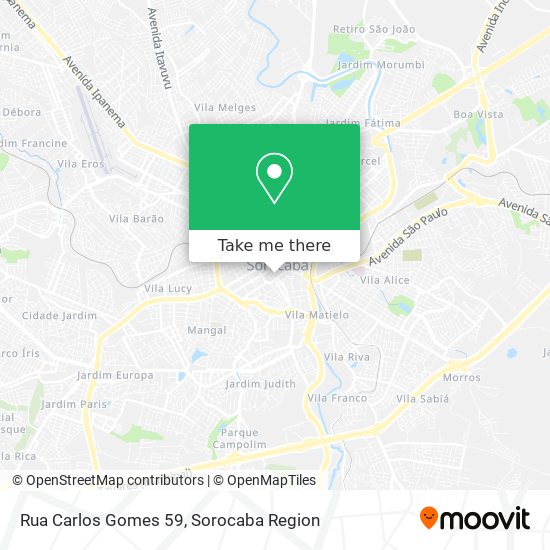 Rua Carlos Gomes 59 map