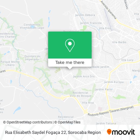 Rua Elisabeth Saydel Fogaça 22 map