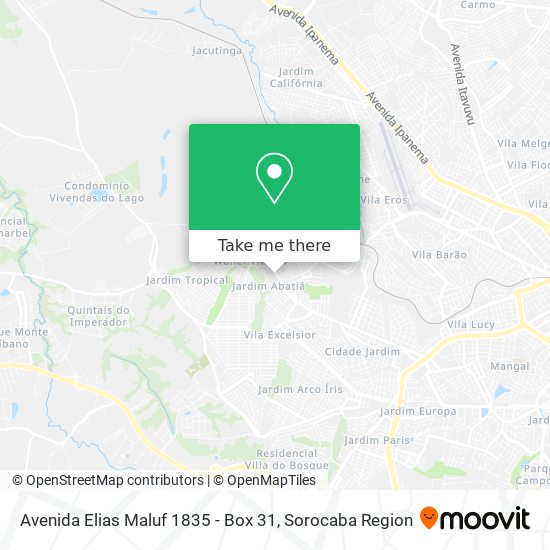 Avenida Elias Maluf 1835 - Box 31 map