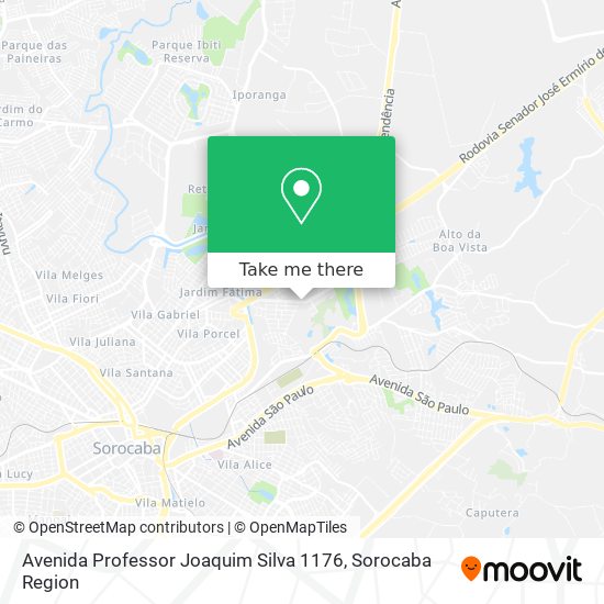 Avenida Professor Joaquim Silva 1176 map