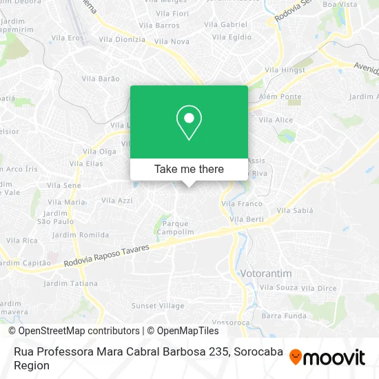 Rua Professora Mara Cabral Barbosa 235 map