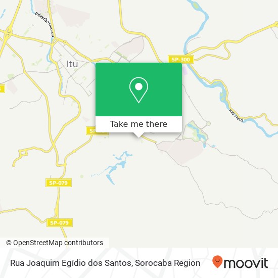Mapa Rua Joaquim Egídio dos Santos