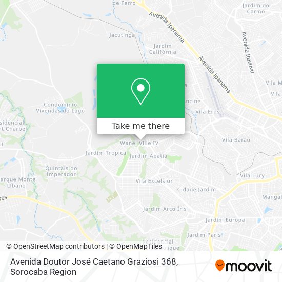 Avenida Doutor José Caetano Graziosi 368 map