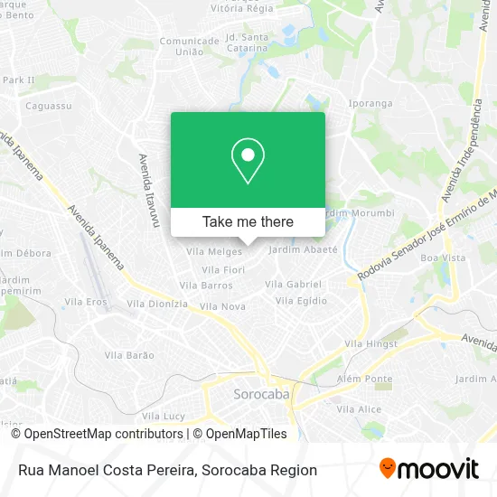 Rua Manoel Costa Pereira map