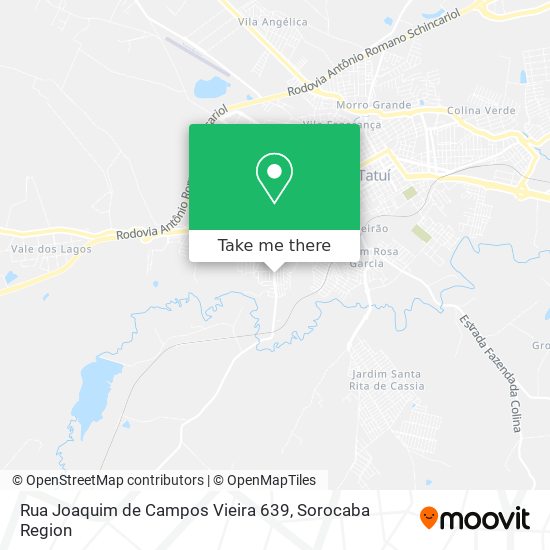 Mapa Rua Joaquim de Campos Vieira 639