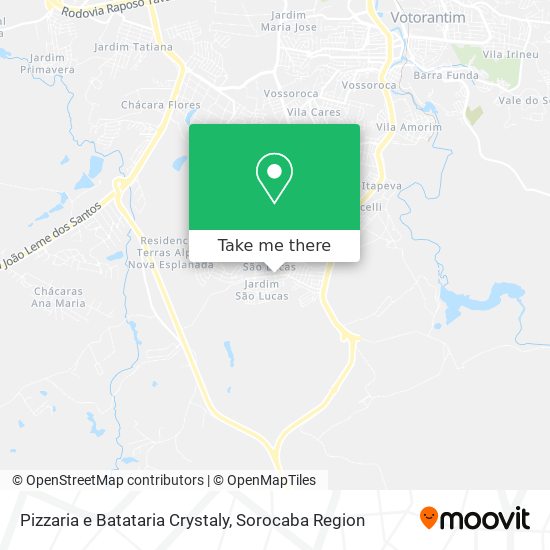 Pizzaria e Batataria Crystaly map