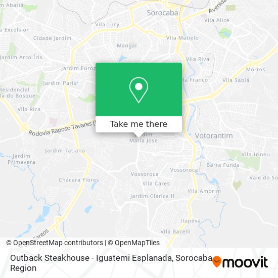 Outback Steakhouse - Iguatemi Esplanada map