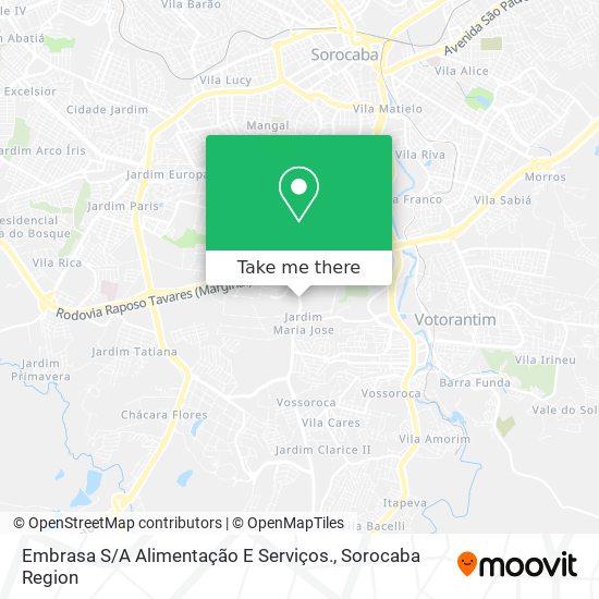 Embrasa S / A Alimentação E Serviços. map