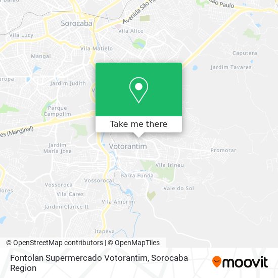 Fontolan Supermercado Votorantim map