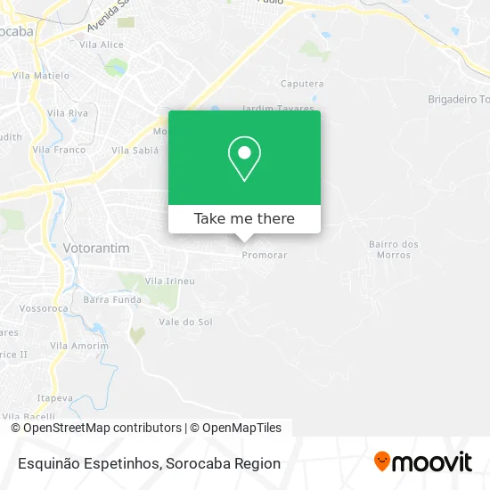 Esquinão Espetinhos map