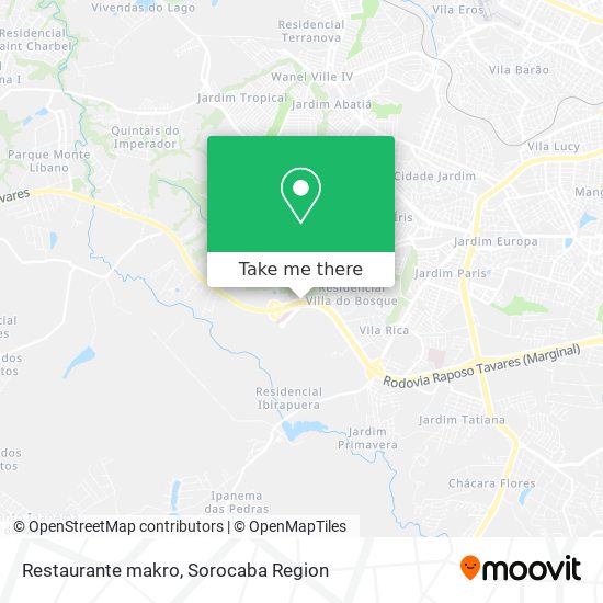 Mapa Restaurante makro