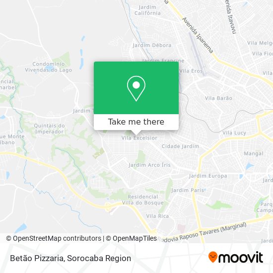 Betão Pizzaria map