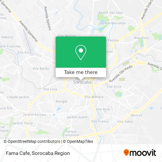 Fama Cafe map