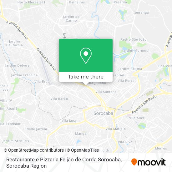 Restaurante e Pizzaria Feijão de Corda Sorocaba map