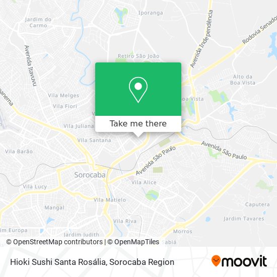 Hioki Sushi Santa Rosália map
