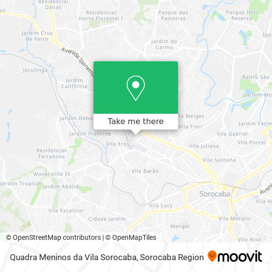 Quadra Meninos da Vila Sorocaba map