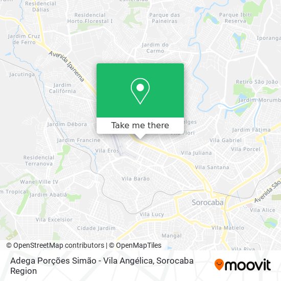 Adega Porções Simão - Vila Angélica map