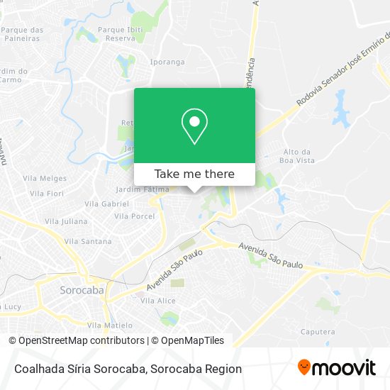 Coalhada Síria Sorocaba map