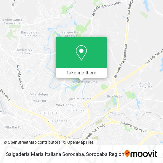 Salgaderia Maria Italiana Sorocaba map