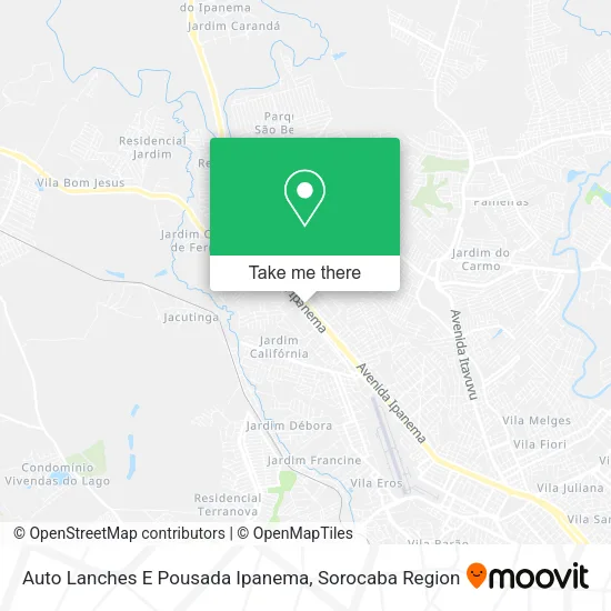 Auto Lanches E Pousada Ipanema map