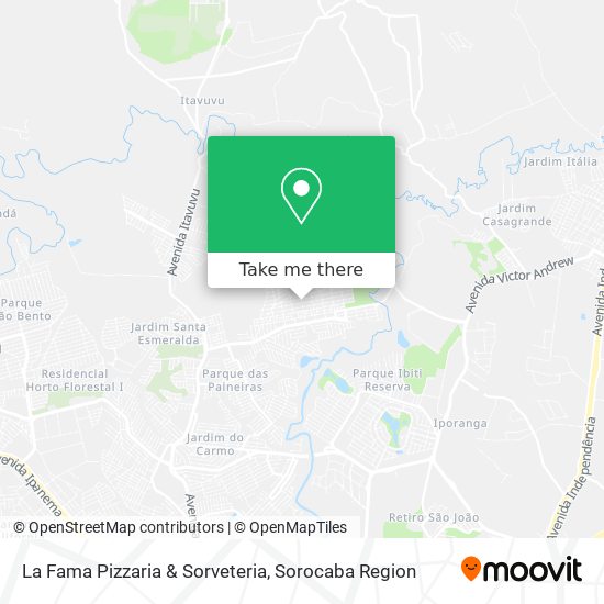 La Fama Pizzaria & Sorveteria map