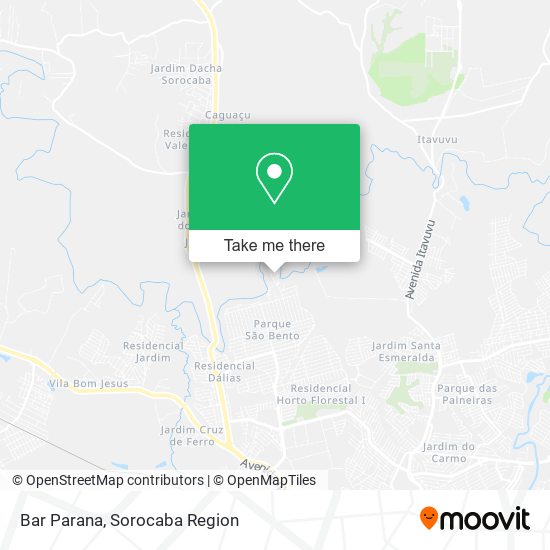 Bar Parana map