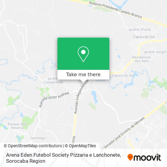 Arena Eden Futebol Society Pizzaria e Lanchonete map