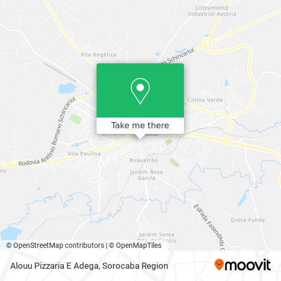 Mapa Alouu Pizzaria E Adega