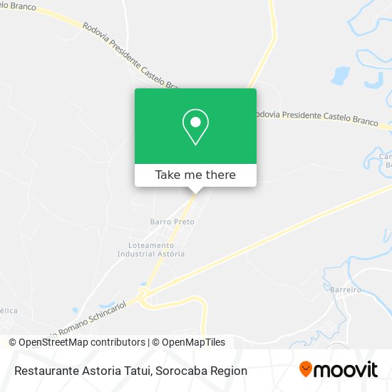 Mapa Restaurante Astoria Tatui