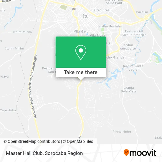 Master Hall Club map