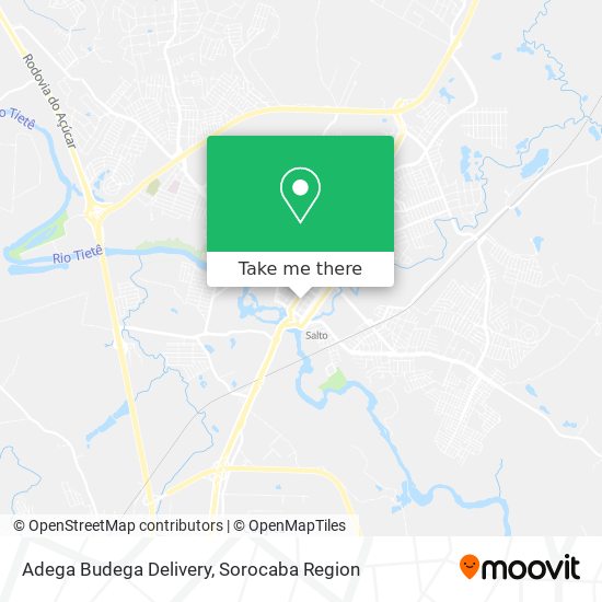 Adega Budega Delivery map
