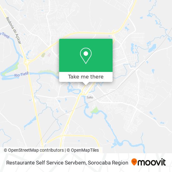 Mapa Restaurante Self Service Servbem