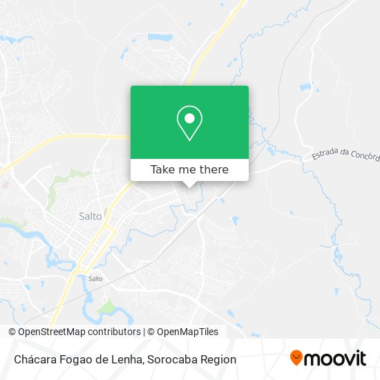 Chácara Fogao de Lenha map