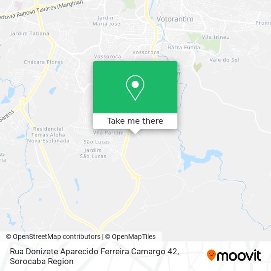 Rua Donizete Aparecido Ferreira Camargo 42 map